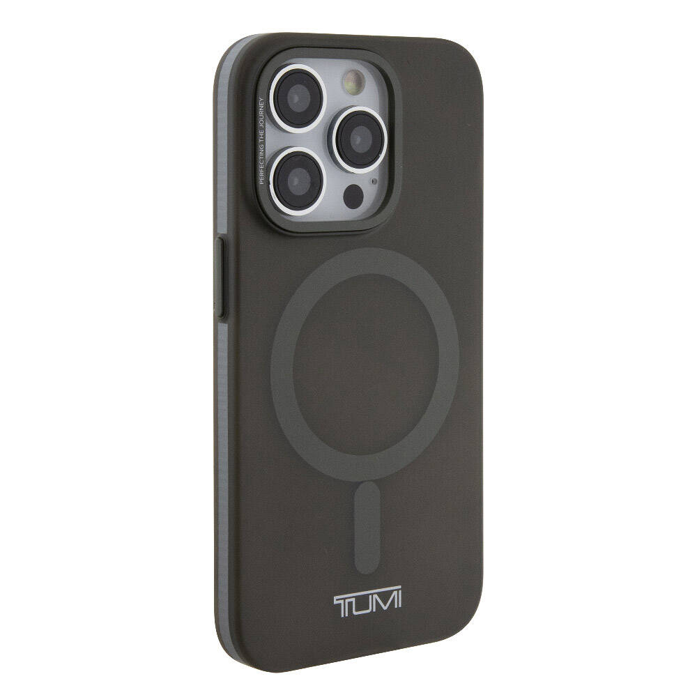 TUMI iPhone 15 Pro Orjinal Lisanslı M-safe Şarj Özellikli Buzlu Mat Telefon Kılıfı TUMI iPhone 15 Pro Orjinal Lisanslı M-safe Şarj Özellikli Buzlu Mat Telefon Kılıfı